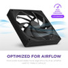NZXT F140Q 140mm PWM PC Case Fan, 102.9 CFM, 1500 RPM, Black - RF-Q14SF-B2 – image 2