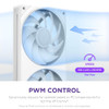 NZXT F360 RGB Core 360mm Triple Fan Unit, 2400 RPM, PWM, ARGB, White - RF-U36HF-W1 – image 7