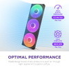 NZXT F420 RGB Core - 420mm Single-Frame RGB Fan Unit - Black – image 7