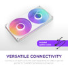 NZXT F240 RGB Core Dual 120mm PC Fan Unit, 2400 RPM, White - RF-U24HF-W1 – image 4