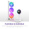 NZXT Kraken Elite 360 RGB Liquid CPU Cooler, 2.72" LCD, White - RL-KR36E-W2 – image 8