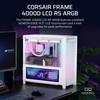 Corsair Frame 4000D LCD RS ARGB Mid-Tower ATX PC Case White, 14.5" LCD - CC-9011327-WW – image 2