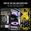 Corsair iCUE LINK QX120 RGB 120mm PWM Fans Starter Kit 3 Pack Black - CO-9051002-WW – image 7