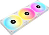 Corsair iCUE LINK QX120 RGB 120mm PWM Fan 3-Pack with System Hub, White - CO-9051006-WW