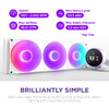 NZXT Kraken Elite 420 RGB Liquid CPU Cooler, 420mm, 2.72" LCD, White - RL-KR42E-W2 – image 6