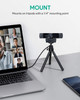 Aukey Full HD (1080p) Webcam For Video Chat With Stereo Microphone - Black - USB