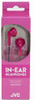 JVC Headphones Pink HAF12 Comfortable Fit In-Ear Stereo Wired - 3.5mm