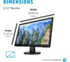 HP V22 Full HD (1920 x 1080p) 21.5" TN LCD Monitor Black HDMI / VGA
