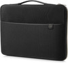 HP Duotone Carry Sleeve For Up To 15.6" Laptop - Black/Gold