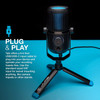 JLAB Talk USB Gaming Microphone 4 Directional Plug & Play, PC, PS4, PS5 & Laptop 96 kHz/24BIT Black