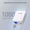 Tenda PH3 AV1000 Gigabit Ethernet Powerline Adapter Kit - Twin Pack