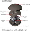 BoomPods RokPod Portable Waterproof Wireless Bluetooth Speaker Grey