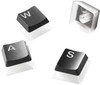 SteelSeries PrismCaps Mechanical Gaming Keyboard Keycap Set UK Layout - Black