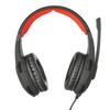 Trust GXT 310 Radius Over Ear Wired Gaming Headset For PC PS4 Xbox - Black & Red