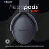 BoomPods Headpods PRO Wireless Bluetooth Over Ear Headphones Black
