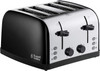 Russell Hobbs 28360 4 Slice Toaster Black & Stainless Steel