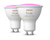 Philips Hue White & Color Ambience GU10 Smart Light Bulbs Twin Pack