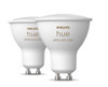 Philips Hue White & Color Ambience GU10 Smart Light Bulbs Twin Pack