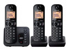 Panasonic KX-TGC223E Cordless Home Phone Answering System 2 Additional Handsets