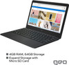 GeoBook 120 12.5" Windows 10 Laptop Intel Celeron N3450 4GB RAM 64GB eMMC Black