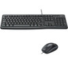 Logitech MK120 Wired Keyboard & Mouse Set - Black