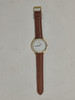 Karlson Laith Origin Wrist Watch 41mm White & Gold With Brown Leather