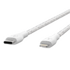 Belkin Boost Charge USB-C Cable Lightning + Strap Apple iPhone 10ft / 3m White