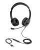 Dynabook Wired On Ear Headset With in-Line Remote Black