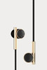 Caeden Linea N°2 In-Ear Wired Headphone - Faceted Carbon & Gold