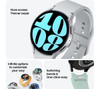 Samsung Galaxy Watch 6 Bluetooth with Bixby - Silver, 44 mm