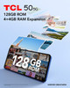 TCL 50 5G 128GB Google Android Smartphone in Space Grey