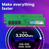 Crucial 16GB RAM Desktop Memory Kit (8GBx2) DDR4-3200 UDIMM