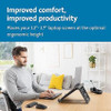 Kensington Easy Riser Portable Ergonomic Laptop Stand - Black
