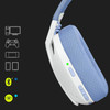 Logitech G435 Wireless Bluetooth Gaming Headset for PC, PS4, PS5 - White + Lilac