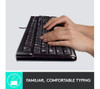 Logitech MK120 Wired Keyboard & Mouse Set Black