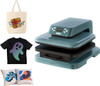 Loklik Auto Heat Press Machine Denim Blue