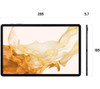 Samsung Galaxy Tab S8 Plus 12.4" Tablet Google Android 128 GB, Graphite