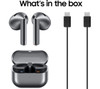 Samsung Galaxy Buds3 Wireless Bluetooth Noise-Cancelling Earbuds - Silver