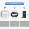 RingConn Gen 1 Smart Ring Activity Sleep Tracker Size 7 Midnight Black