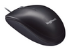 Logitech M90 Full Size Corded USB Optical Mouse for PC Mac Laptop Computer Black