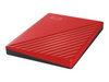 WD My Passport 2TB Portable External Hard Drive Red USB 3.2 Red