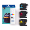 Genuine Brother LC123RBWBP Rainbow Pack Ink Cartridge CMY Multipack