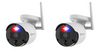 Swann NVW-800CAM 4K Ultra HD WiFi CCTV Security Camera Lights + Siren 2 Pack