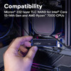Crucial T705 4TB PCIe Gen5 NVMe M.2 SSD Up to 14100MB/s CT4000T705SSD3