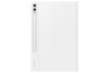 Samsung Galaxy Tab S10+ S9+ Book Cover Keyboard White
