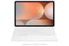 Samsung Galaxy Tab S10+ S9+ Book Cover Keyboard White