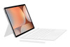 Samsung Galaxy Tab S10+ S9+ Book Cover Keyboard White