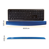 Fellowes 9178401 Memory Foam Keyboard Wrist Support Cushion Sapphire Blue