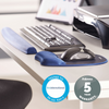 Fellowes 9178401 Memory Foam Keyboard Wrist Support Cushion Sapphire Blue
