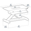 Ergotron WorkFit-Z Mini Standing Desk Converter Workstation Ergonomic Grey – image 3